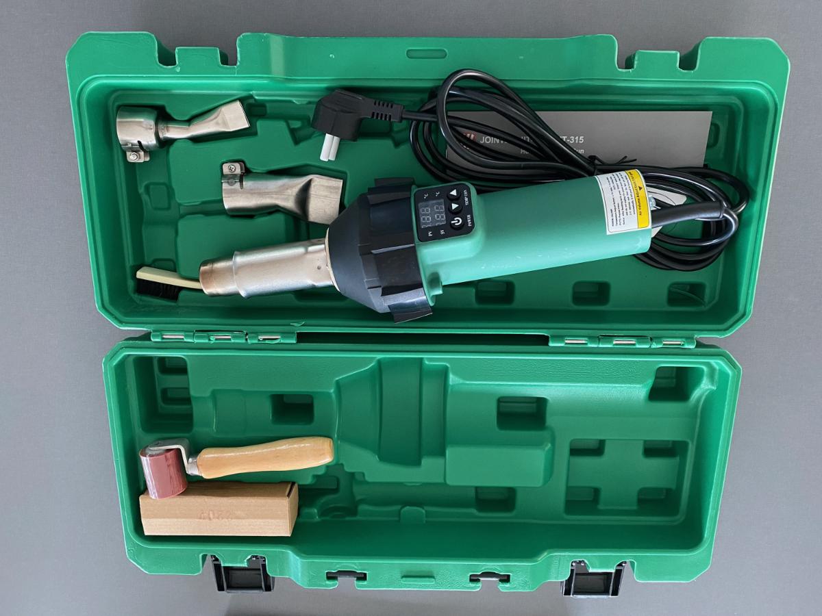 Ny Varmepistol med Digitalt disply i eske