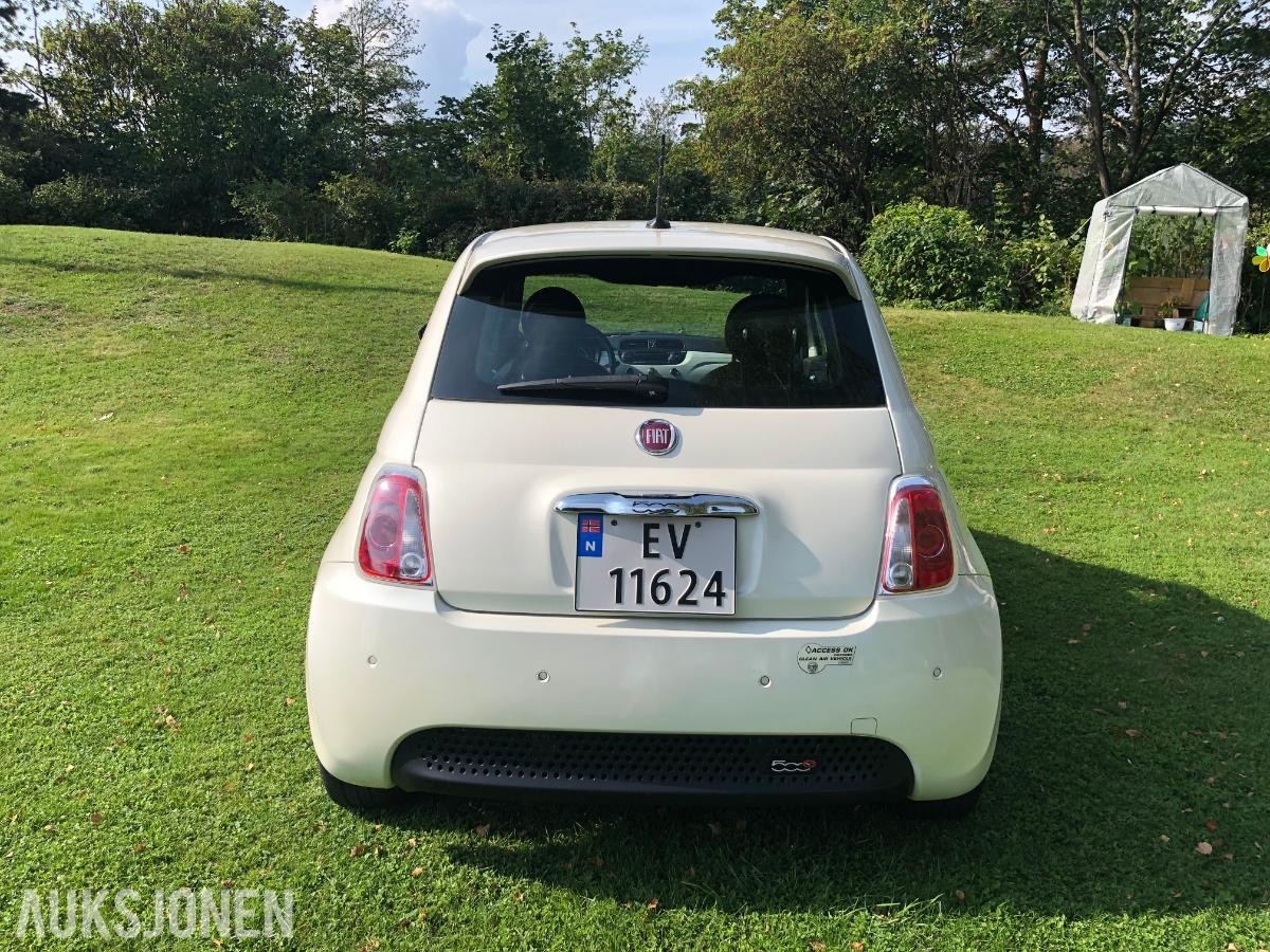 2015 Fiat 500E elektrisk AUTOMAT DELSKINN EU OK 04.2027 43686km