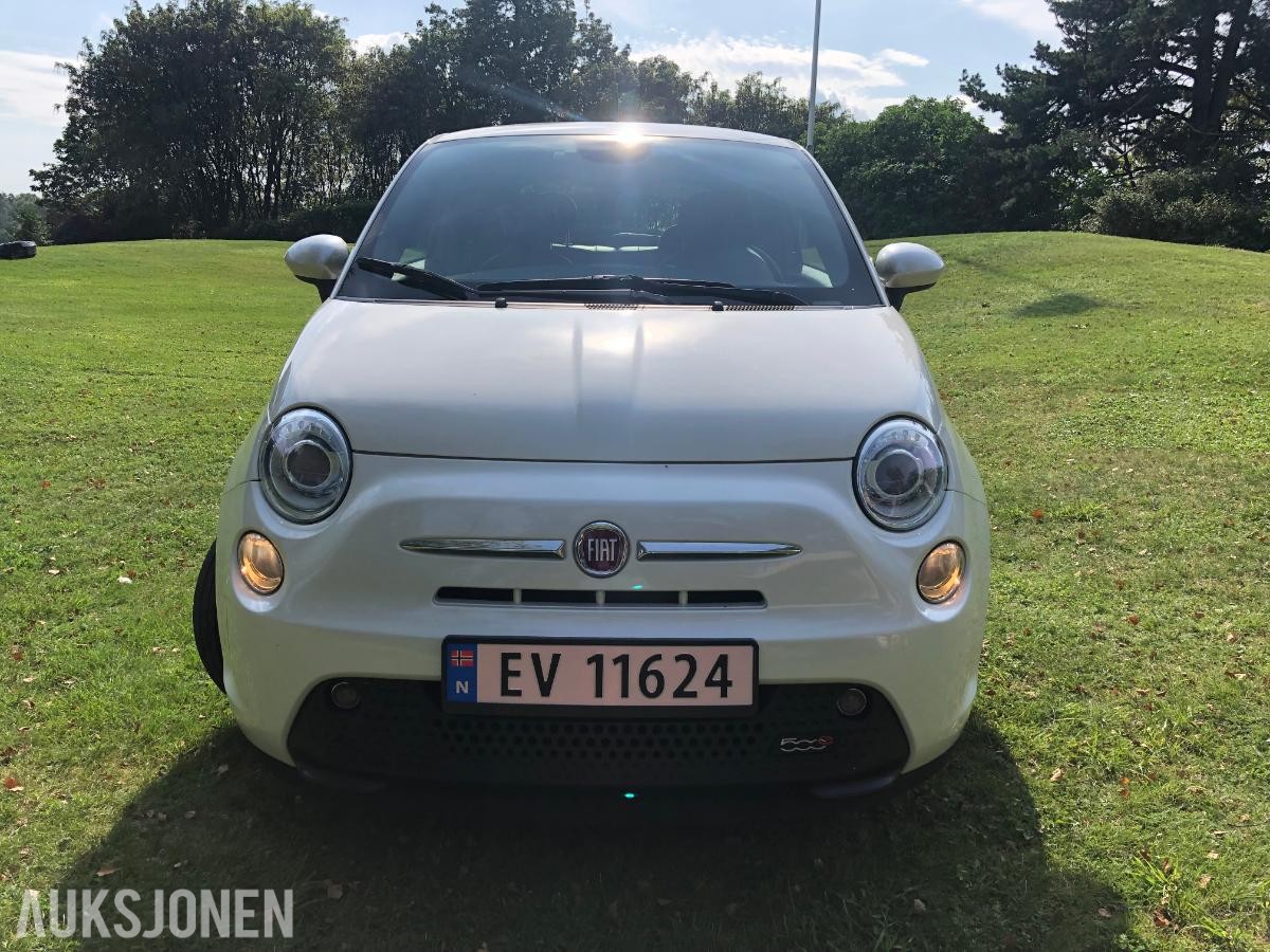 2015 Fiat 500E elektrisk AUTOMAT DELSKINN EU OK 04.2027 43686km