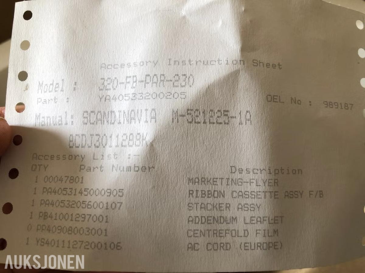 OKI Microline 320FB matriseskriver – ubrukt i originalemballasje