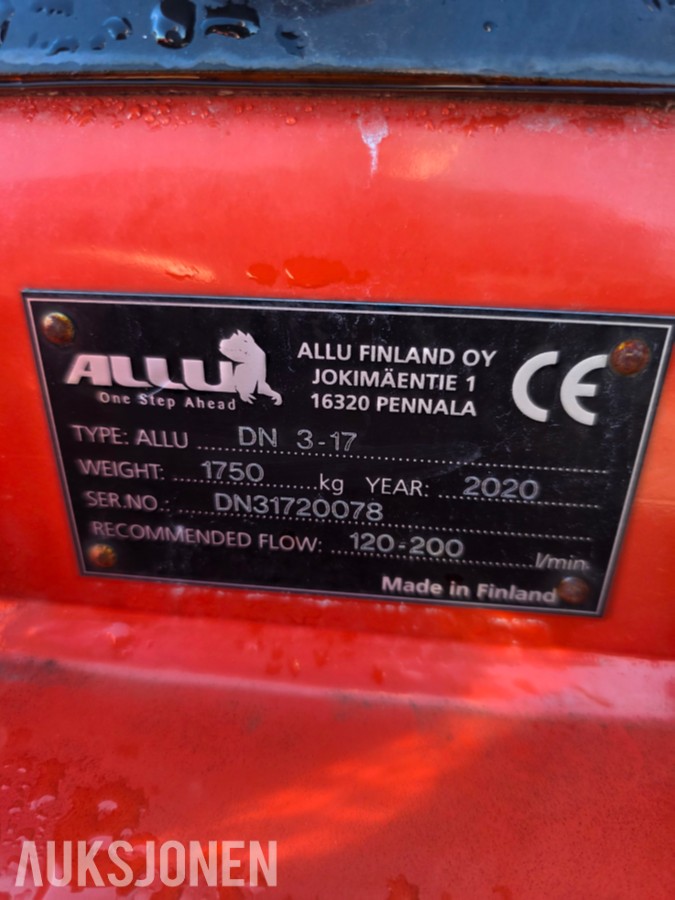 ALLU Skuffe DN 3-17 Transformer sikte/sorteringsskuffe
