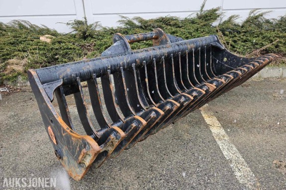 2018 Hardlife Rakeskuffe - S70 feste - 558kg - 495L - 2m bredde
