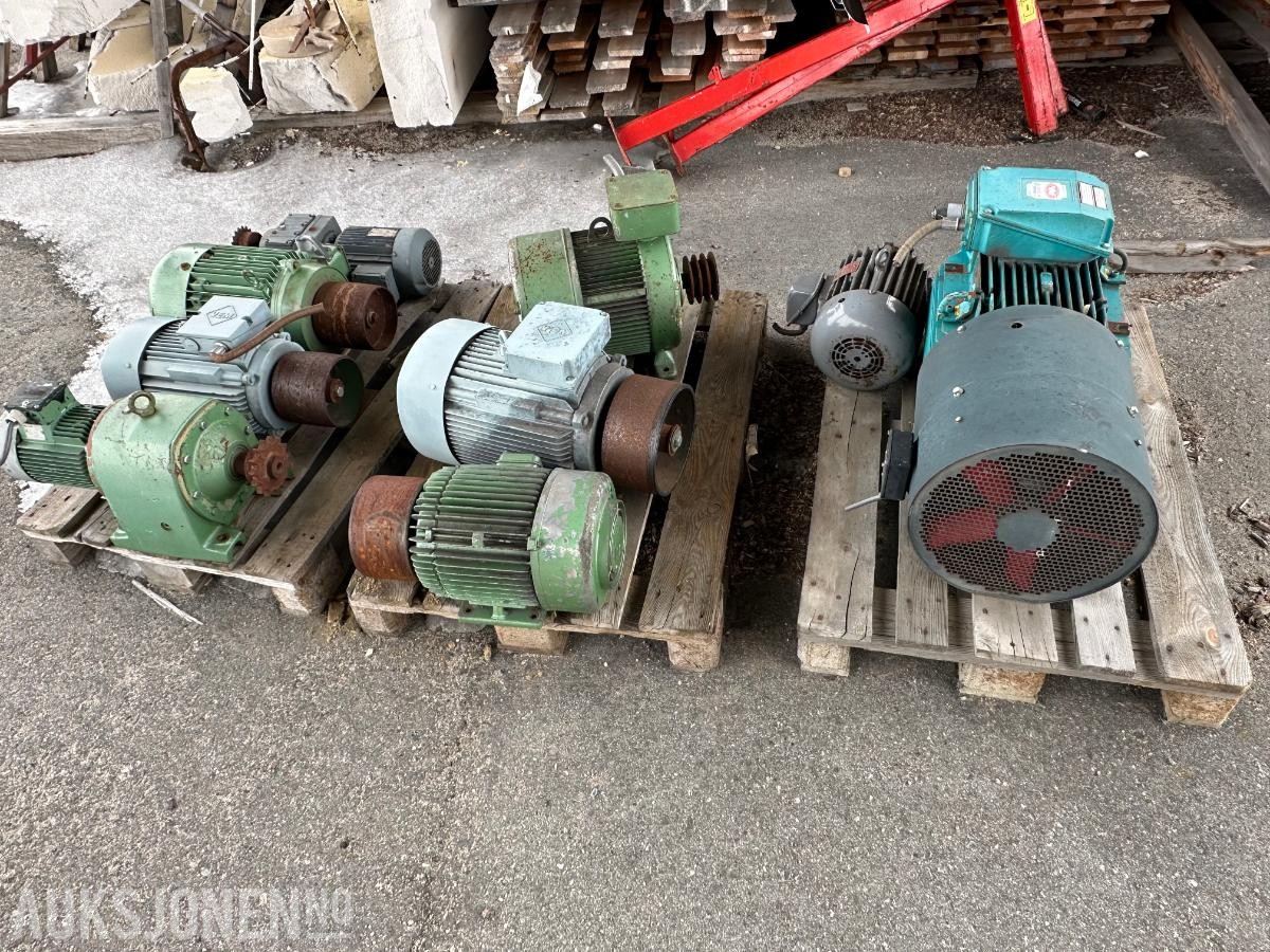 1900 Div motorer VEM, FLENDER, BROOK, SEW++