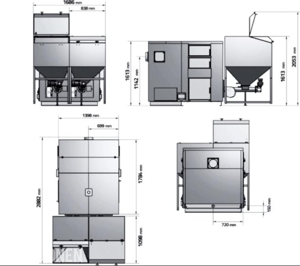 Ny - pelletskjel 200kw Klimosz Maxi 200 - 2020