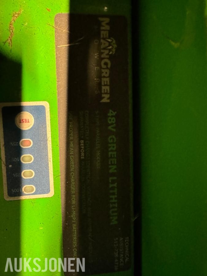 2019 Mean green cxr 133 sitteklipper elektrisk