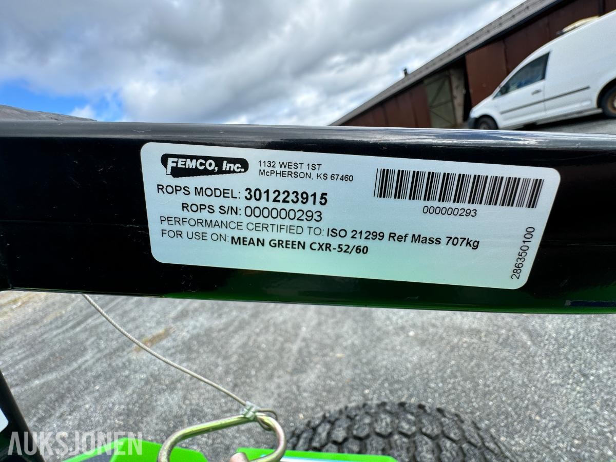 2019 Mean green cxr 133 sitteklipper elektrisk