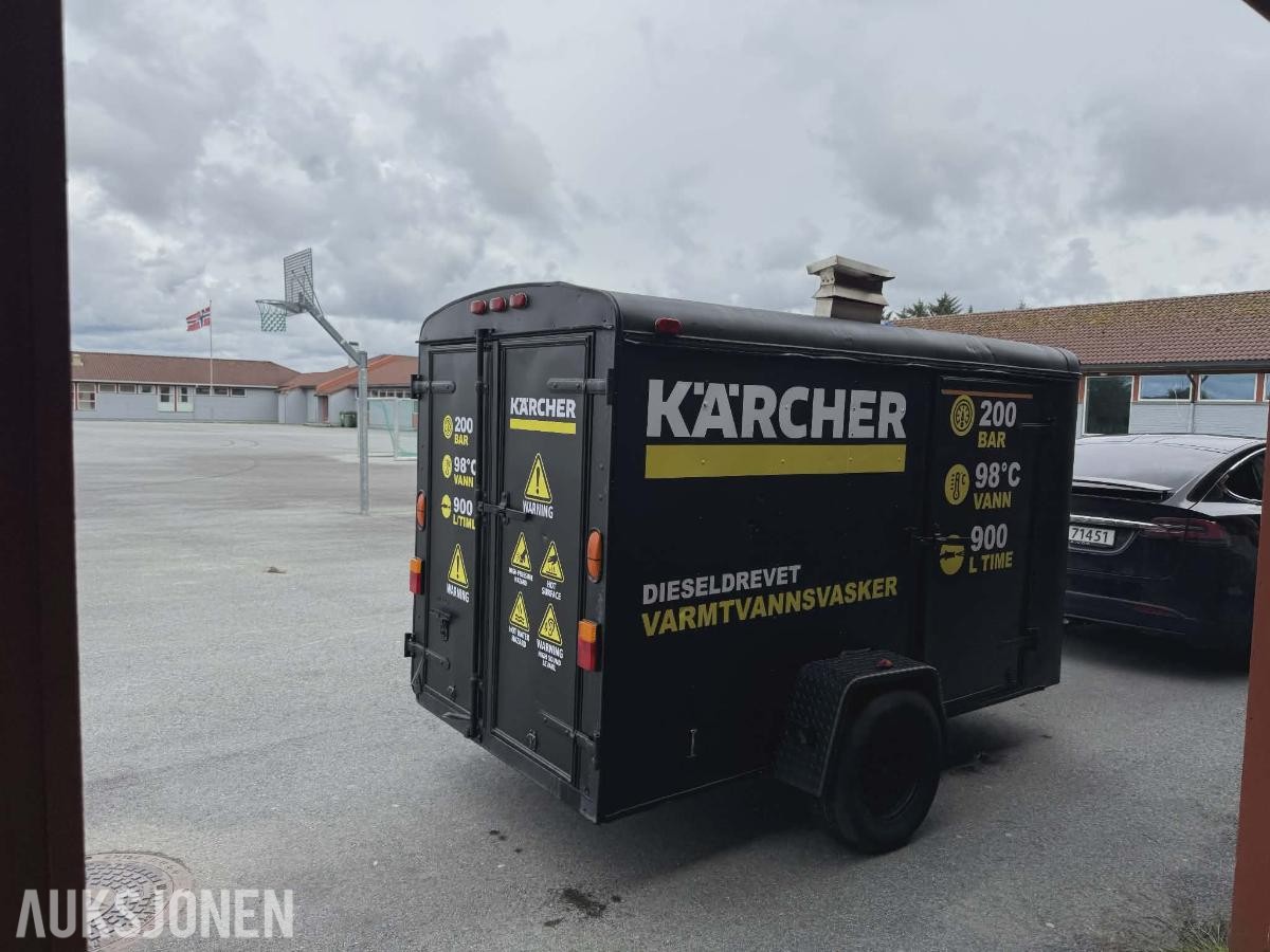Kärcher Hds 1000 Henger med vanntank og Karcher dieseldrevet høytrykksvasker