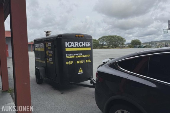 Kärcher Hds 1000 Henger med vanntank og Karcher dieseldrevet høytrykksvasker