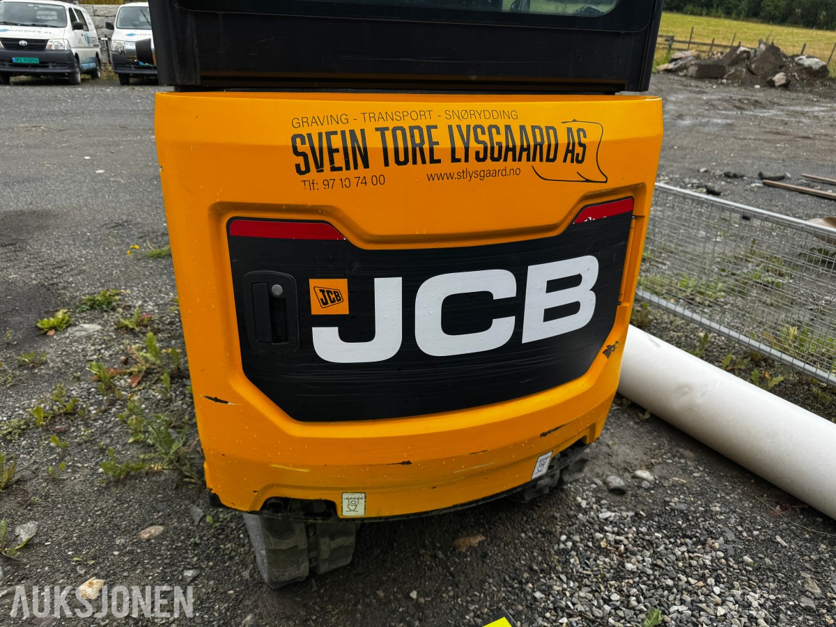2024 JCB 19 C-1 MINIGRAVER, 3 SKUFFER, PIGGHAMMER, MASKINHENGER, KUN 658 TIMER, UTVIDET GARANTI
