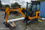 2024 JCB 19 C-1 MINIGRAVER, 3 SKUFFER, PIGGHAMMER, MASKINHENGER, KUN 658 TIMER, UTVIDET GARANTI
