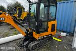 2024 JCB 19 C-1 MINIGRAVER, 3 SKUFFER, PIGGHAMMER, MASKINHENGER, KUN 658 TIMER, UTVIDET GARANTI