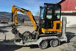 2024 JCB 19 C-1 MINIGRAVER, 3 SKUFFER, PIGGHAMMER, MASKINHENGER, KUN 658 TIMER, UTVIDET GARANTI