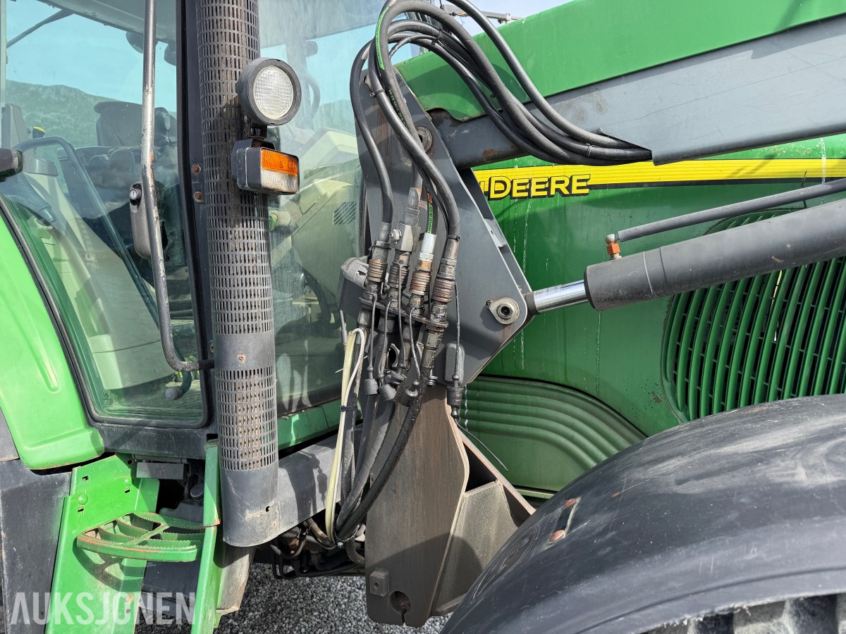 2006 John Deere 6620 - 50 km - Frontlaster - Industridekk med pigg - Nye landbruksdekk - EU Godkjent