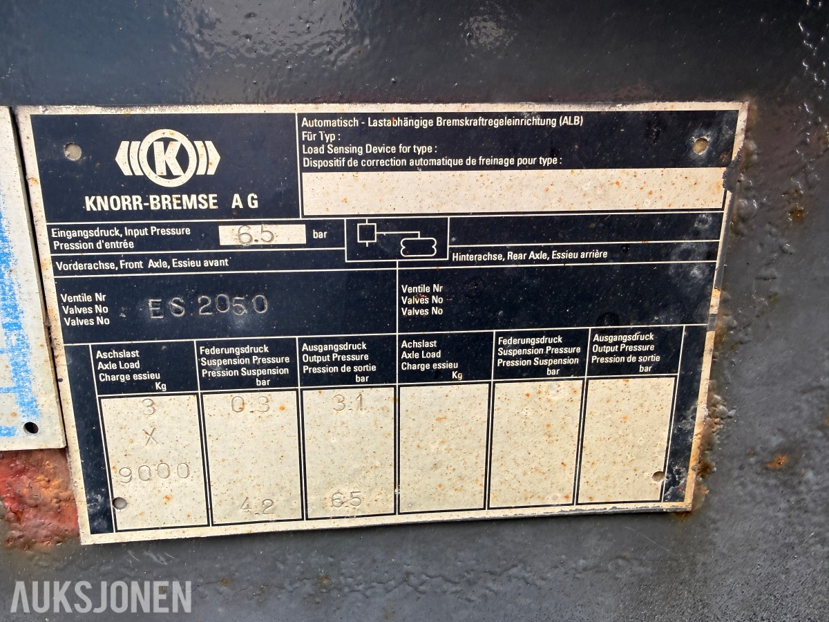 2004 Auka PHV 24-c containerkjerre m/ bulkcontainer