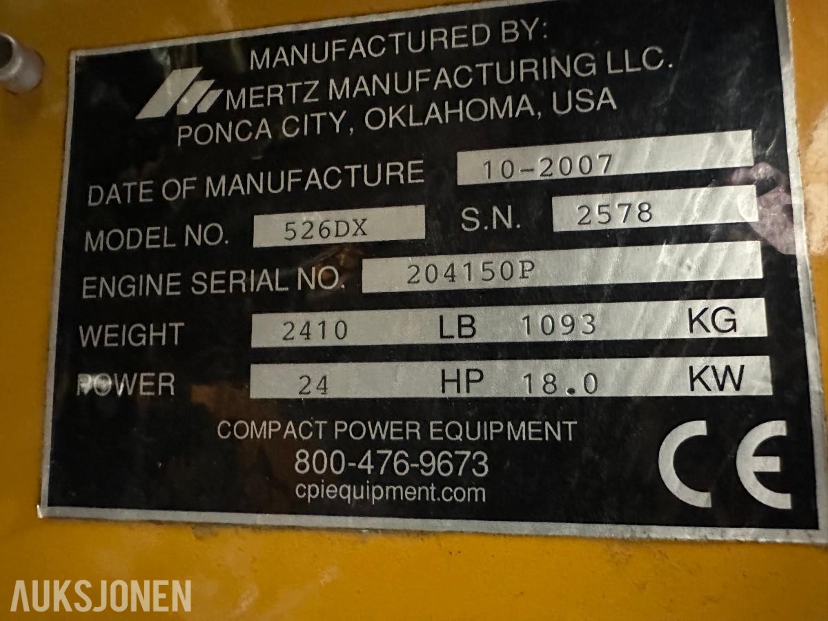 2007 BOXER 526DX KOMPAKT MINILASTER