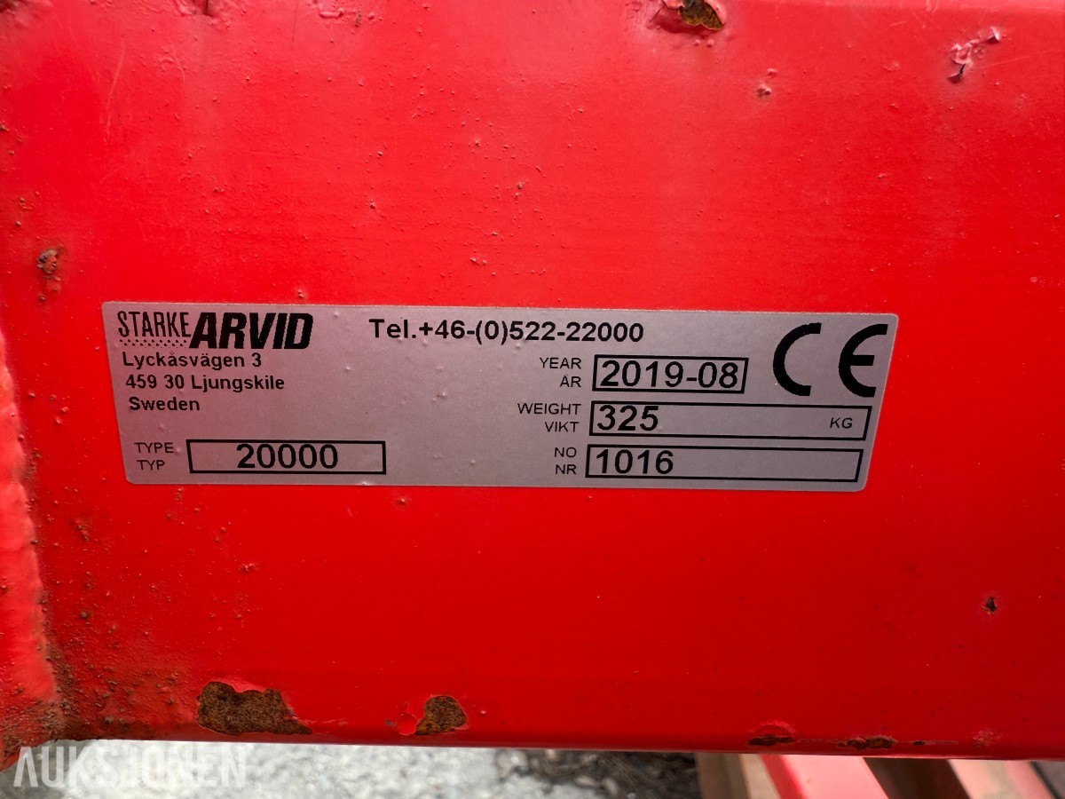 2019 Starke Arvid gipsinnløfter 1600kg