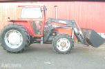 1982 Massey Ferguson MF 590-4 Turbo med Trima laster og skuffe