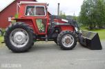 1982 Massey Ferguson MF 590-4 Turbo med Trima laster og skuffe