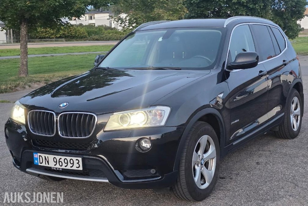 2012 BMW X3, xDrive20d Automat 4x4 ryggekamera hengerfeste s+v dekk, 203000km