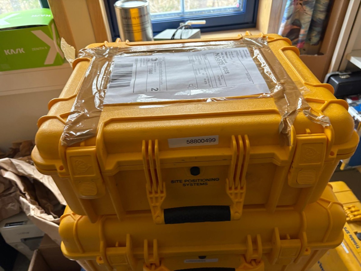 Trimble EM100 GNSS Rover med TSC5 og Siteworks feltprogram