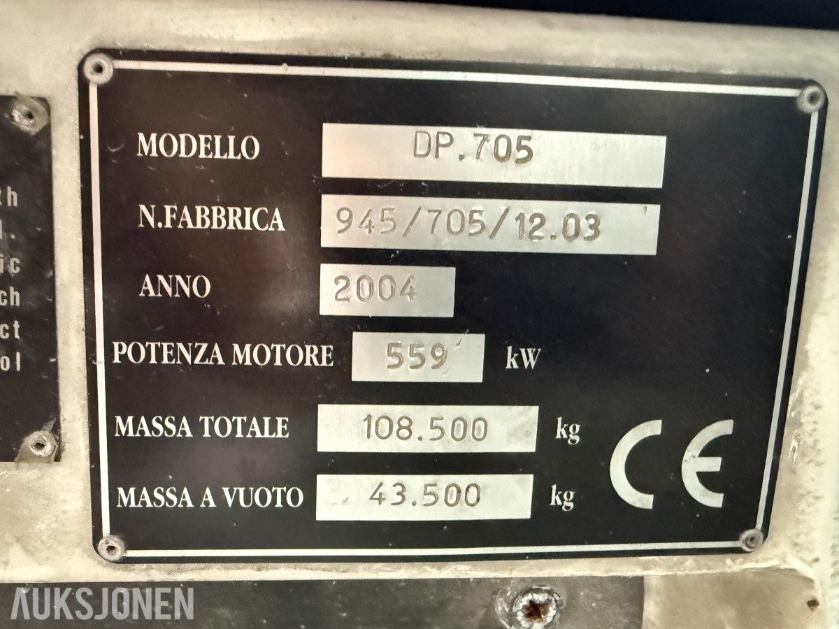 2004 Perlini DP 705 Idefix dump truck