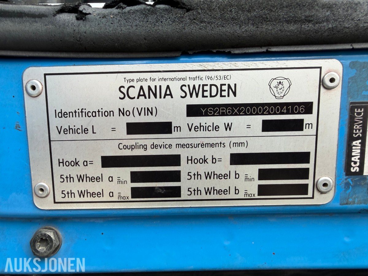 2004 Scania R-serie krokbil med multilift hlz26m krok