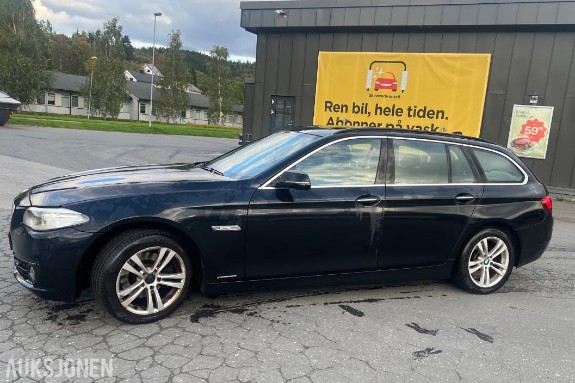 2014 BMW 5-serie 520D XDRIVE 2.0 Diesel, Automat, Skinninteriør, Panorama, EU OK til 03.2028