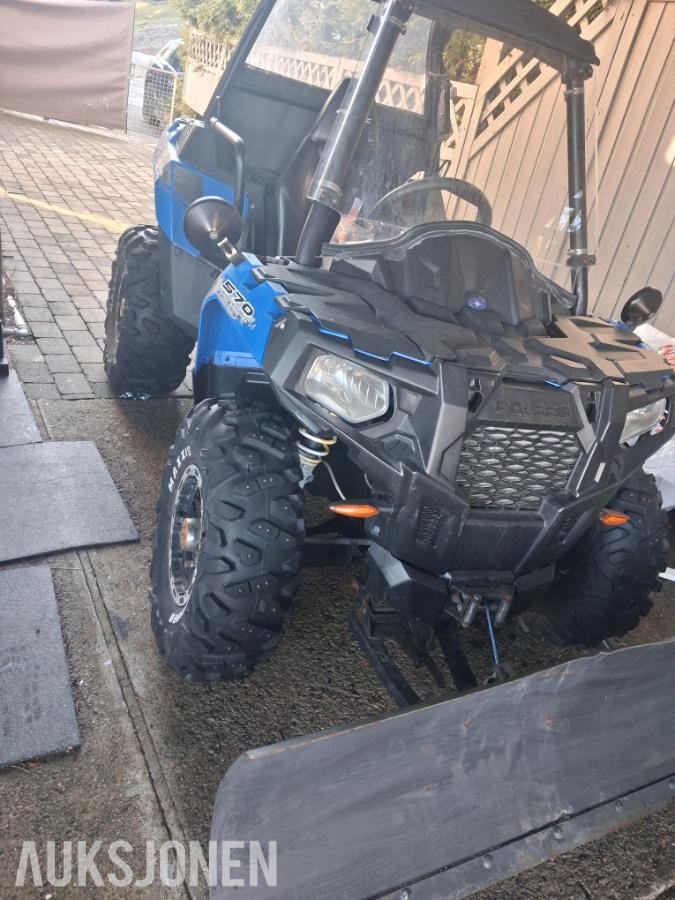 2015 POLARIS SPORTSMAN ACE 570 MED HENGERFESTE VINSJ SNØSKJÆR