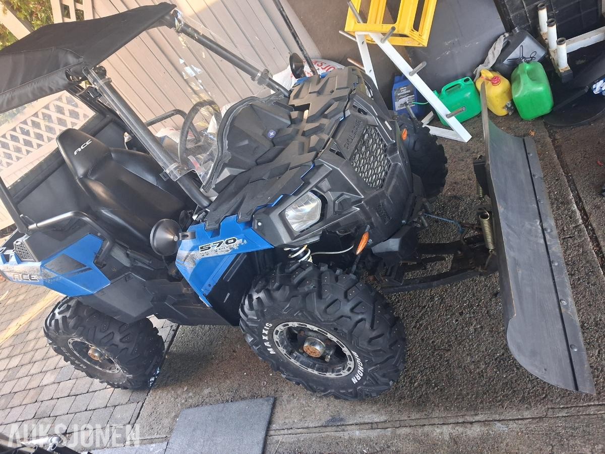 2015 POLARIS SPORTSMAN ACE 570 MED HENGERFESTE VINSJ SNØSKJÆR