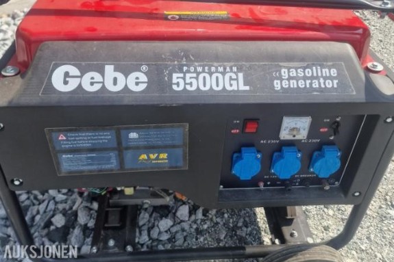 Gebe Powerman 5500gl aggregat 5500W