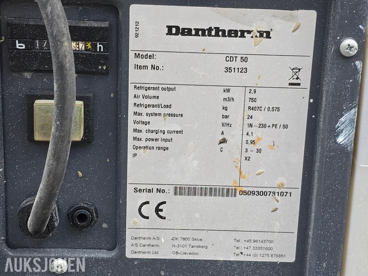 2015 Avfukter Dantherm CDT50