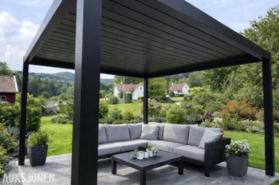 2026 De luxe manuell Pergola, 4x3x2,5m.