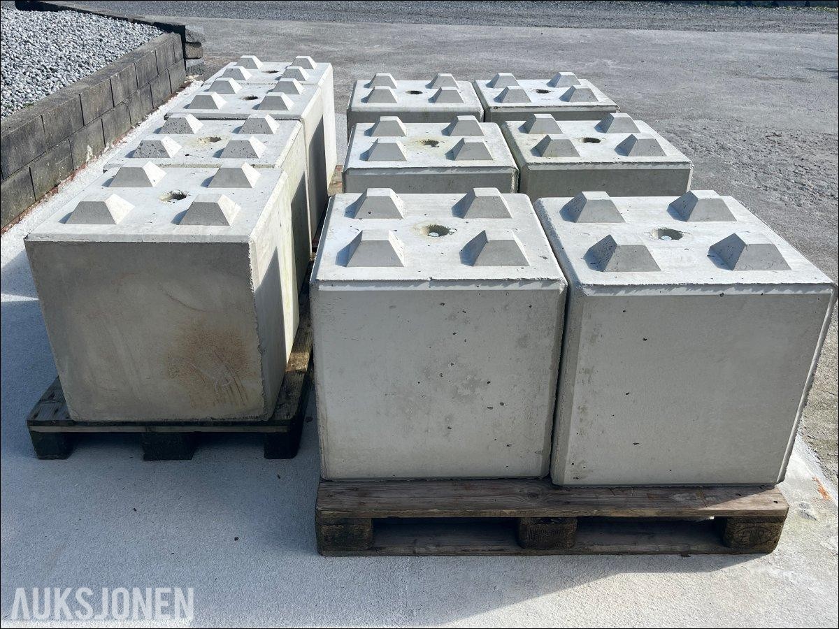 10 STK BETONGBLOKKER 600x600 - Produsert 2026 