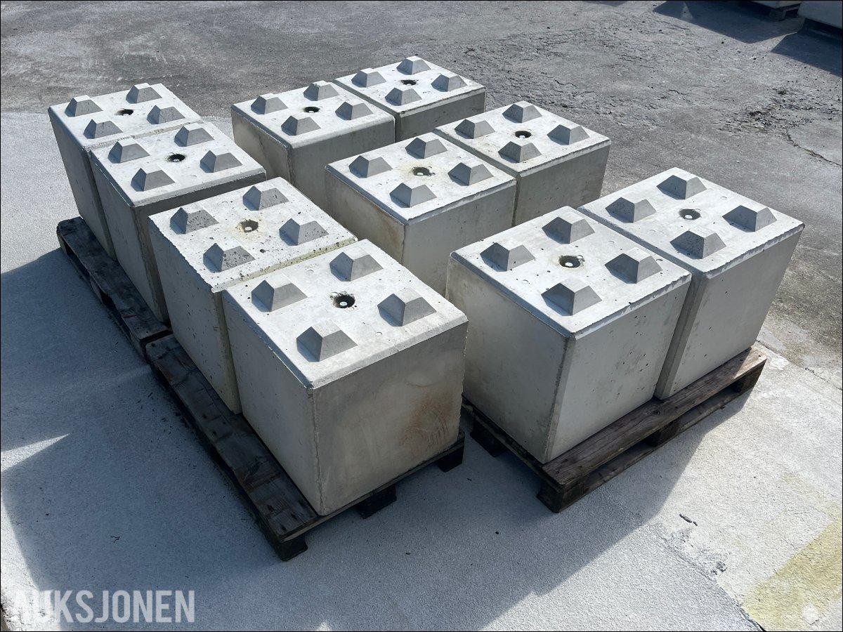 10 STK BETONGBLOKKER 600x600 - Produsert 2026 
