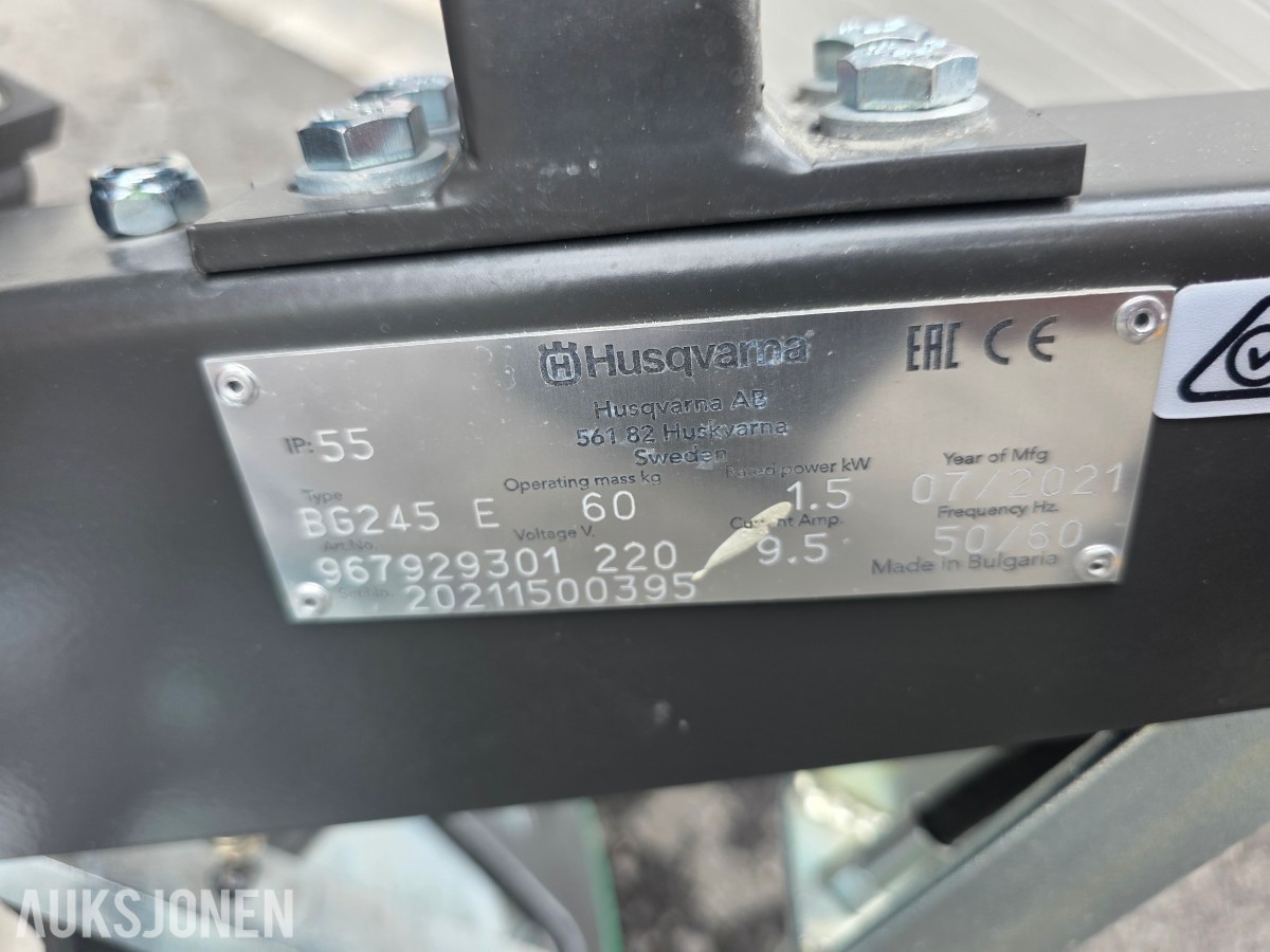 2021 Husqvarna BG245 helikopter/glattemaskin - 220 V - 1,5kW