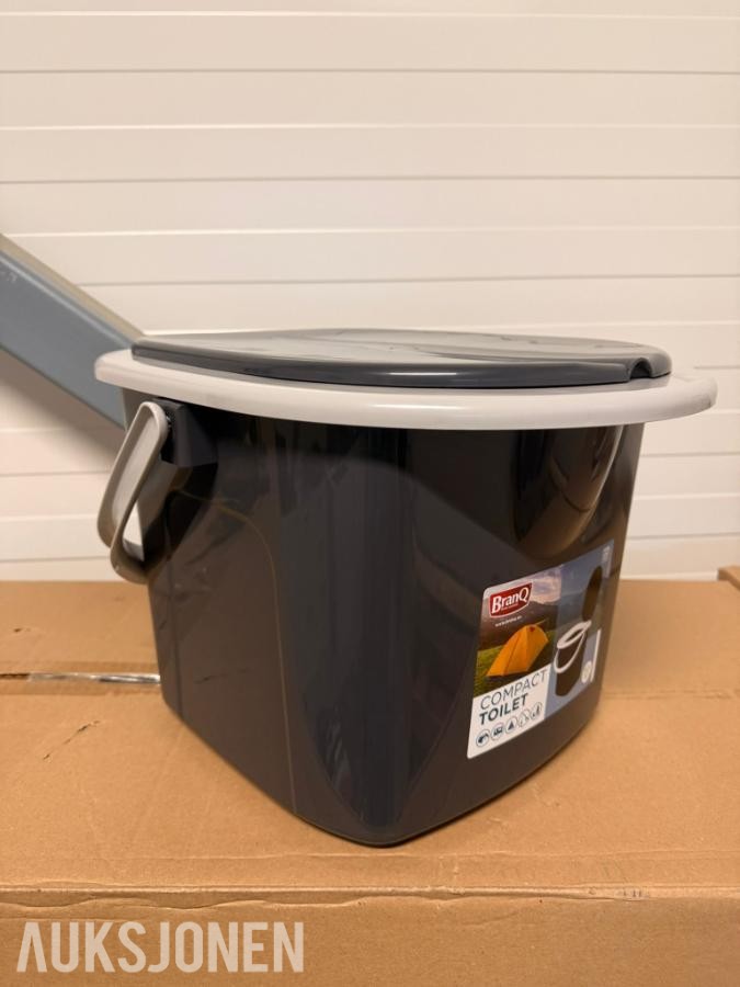 Beredskapstoaletter – 8 stk. nye BranQ Compact-toaletter