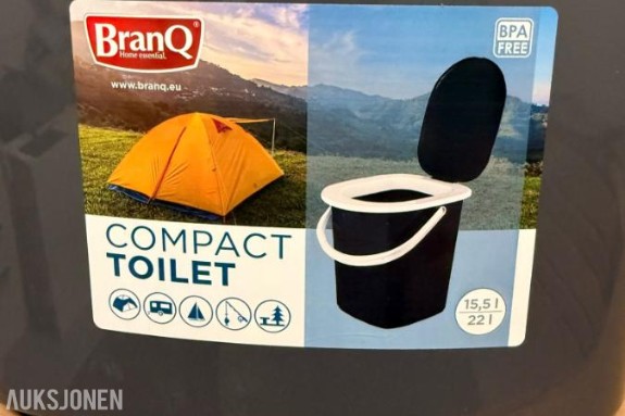 Beredskapstoaletter – 8 stk. nye BranQ Compact-toaletter