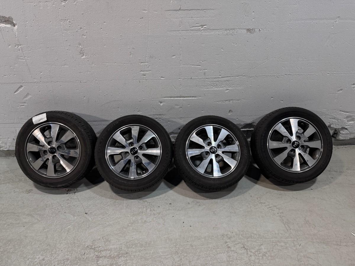 4 stk. Kia originalfelger med sommerdekk – 165/60 R14