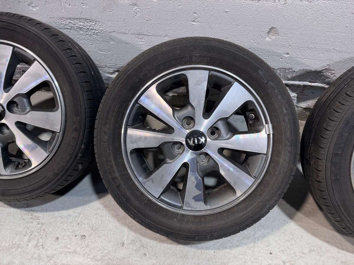 4 stk. Kia originalfelger med sommerdekk – 165/60 R14
