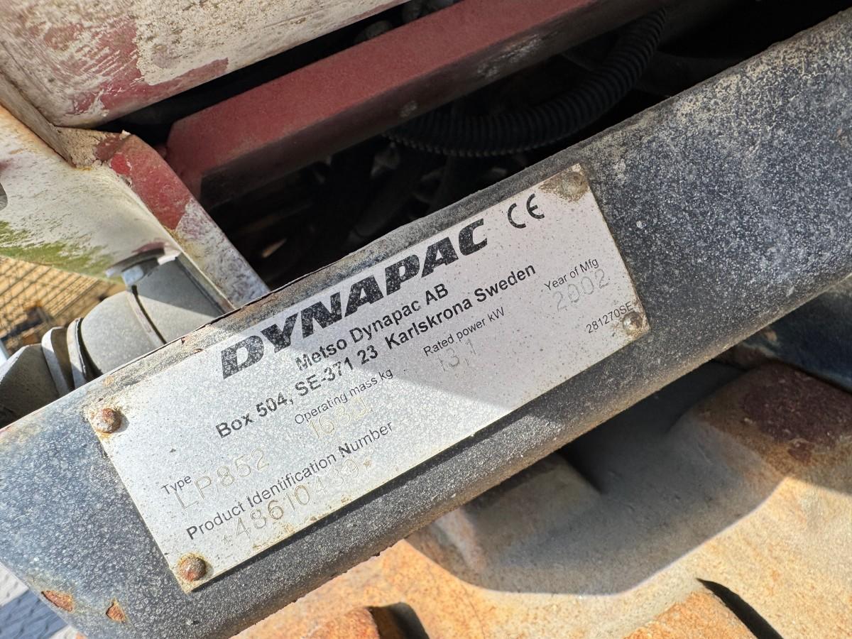 2002 Dynapac LT852 grøftevals 1608 KG 13, KW MOTOR
