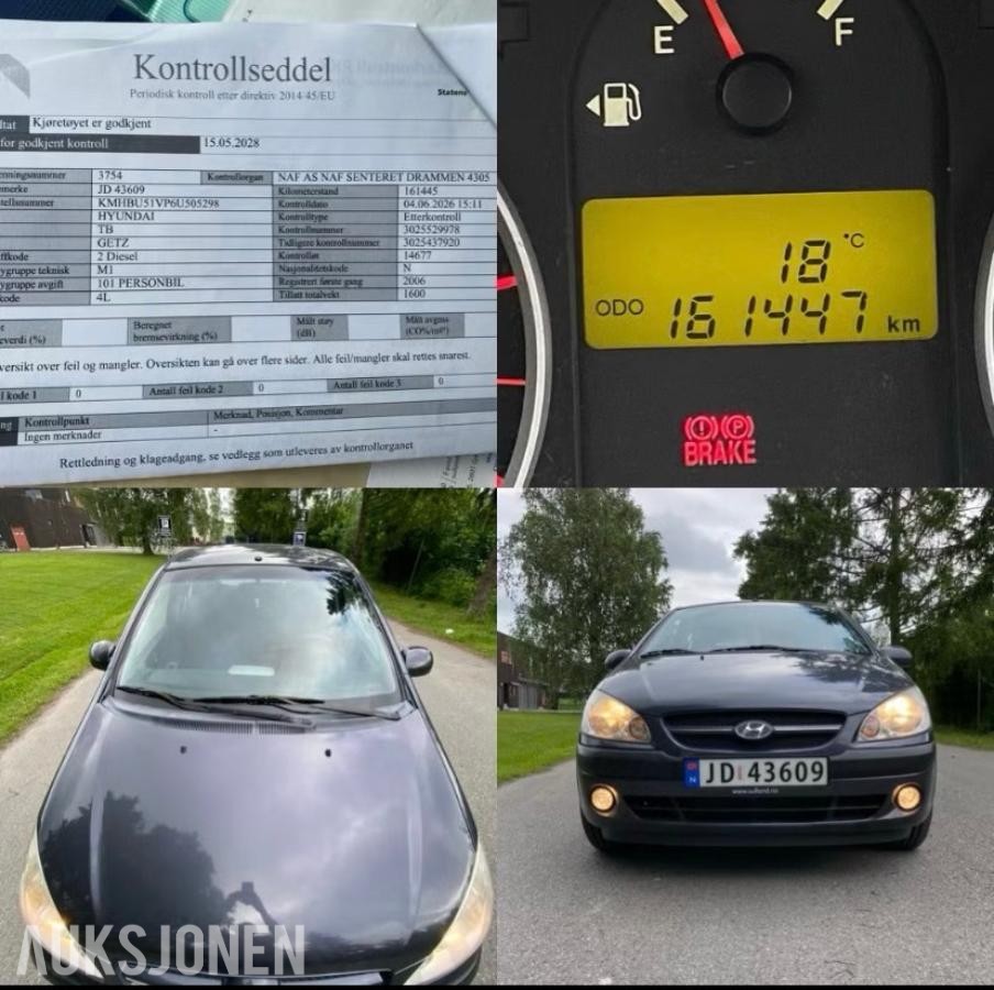 2006 Hyundai Getz 1.5 Diesel, Hengerfeste, 161344km