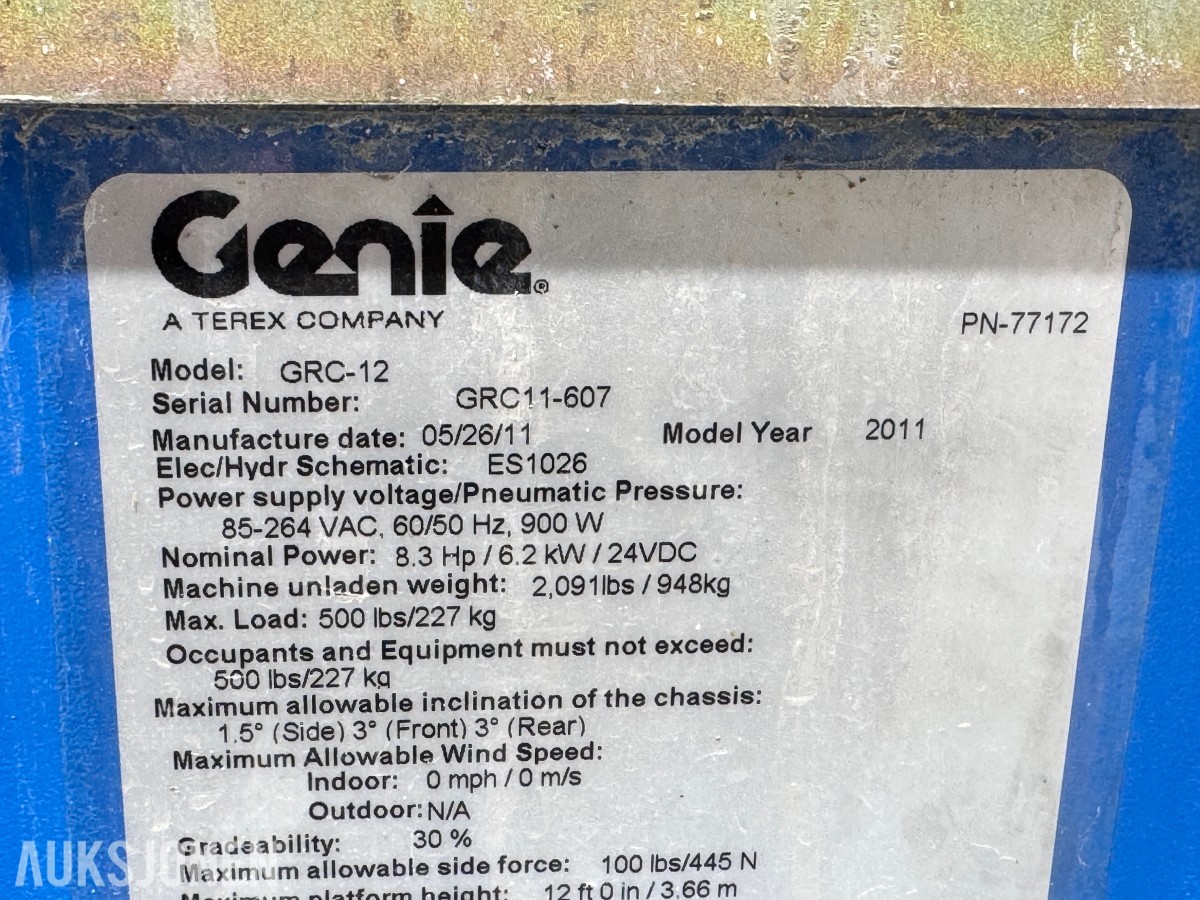 2011 Genie GRC-12 - 5,5m mastelift