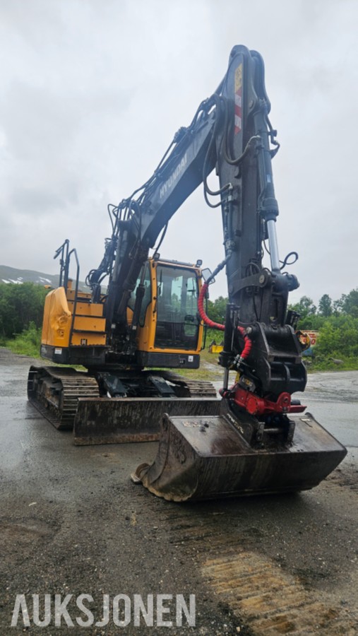 2023 Hyundai HX130A LCR - rototilt, sentralsmøring, to-delt bom ++