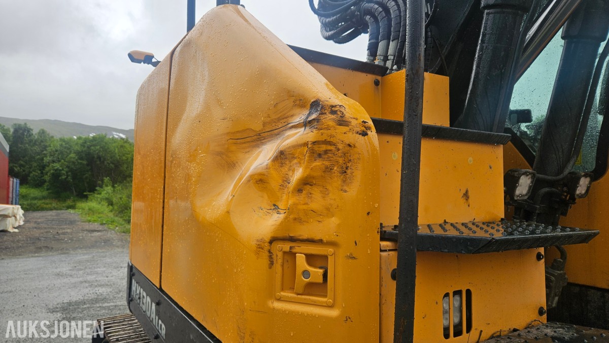 2023 Hyundai HX130A LCR - rototilt, sentralsmøring, to-delt bom ++