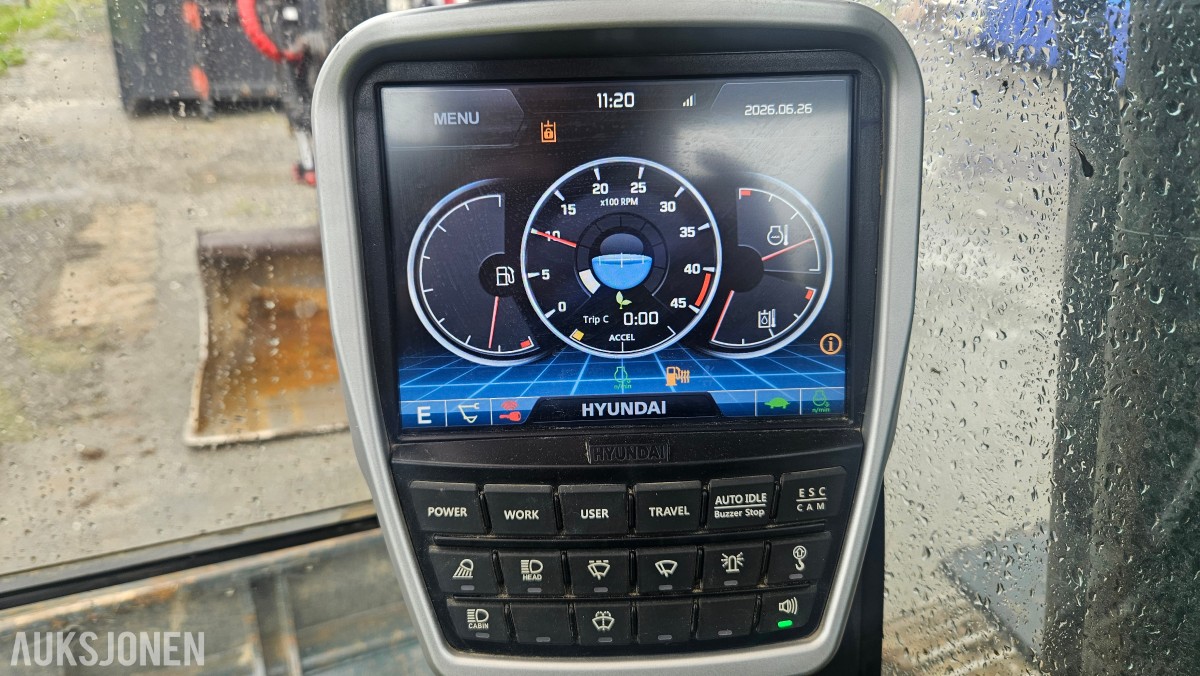2023 Hyundai HX130A LCR - rototilt, sentralsmøring, to-delt bom ++
