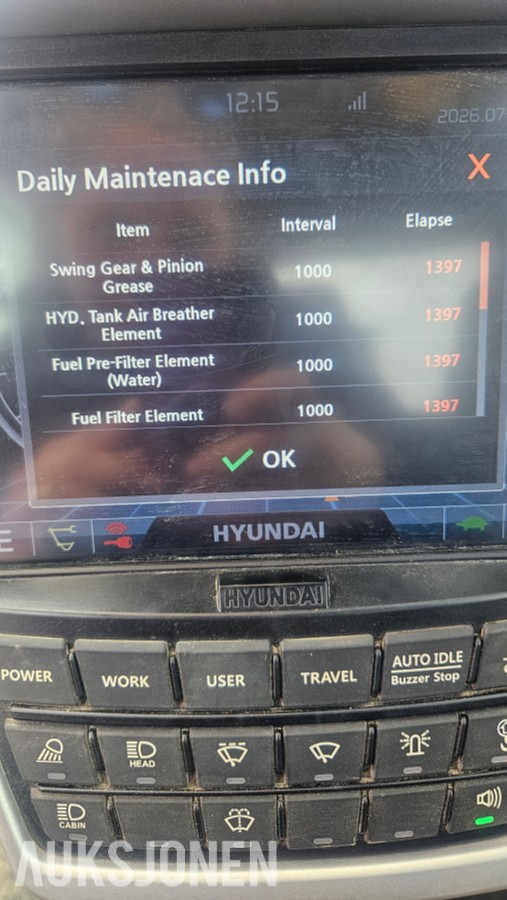 2023 Hyundai HX130A LCR - rototilt, sentralsmøring, to-delt bom ++