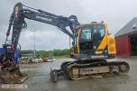 2023 Hyundai HX130A LCR - rototilt, sentralsmøring, to-delt bom ++