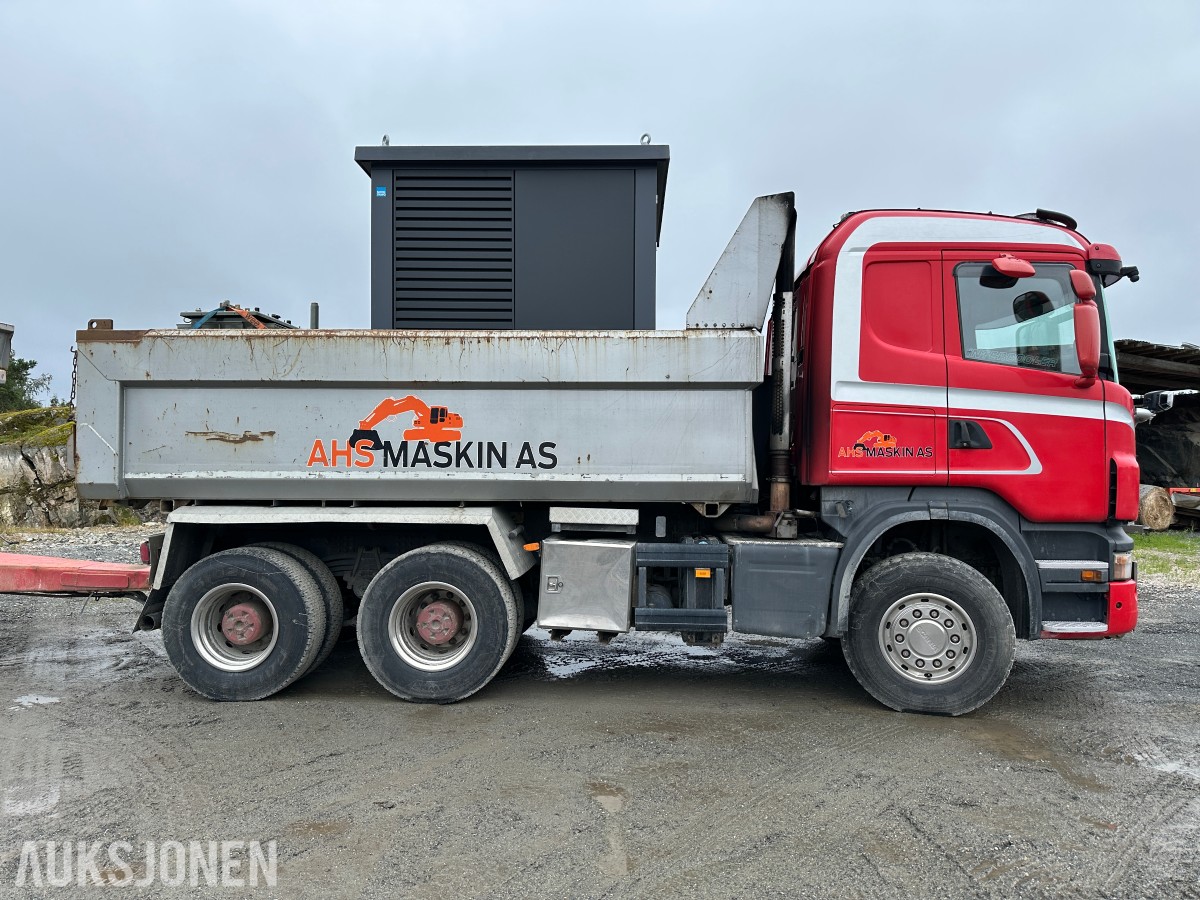 2012 Scania R730 6x4 - tippbil, brøyterigget, retarder