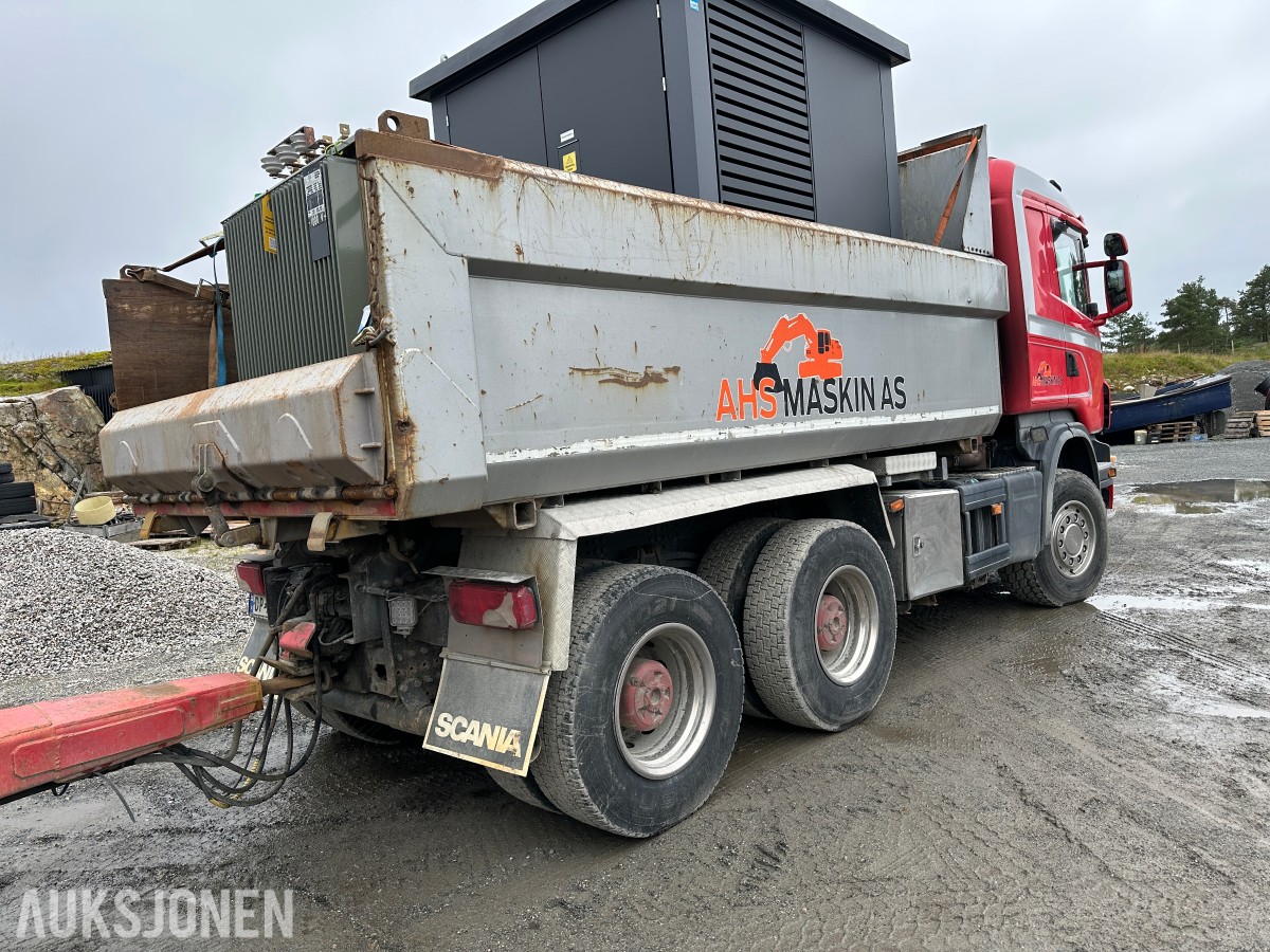 2012 Scania R730 6x4 - tippbil, brøyterigget, retarder