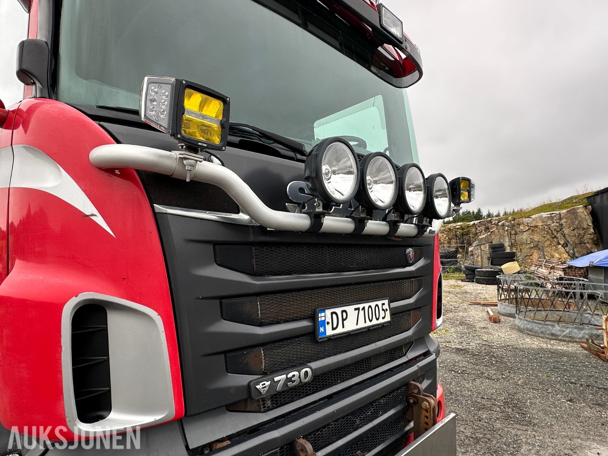 2012 Scania R730 6x4 - tippbil, brøyterigget, retarder